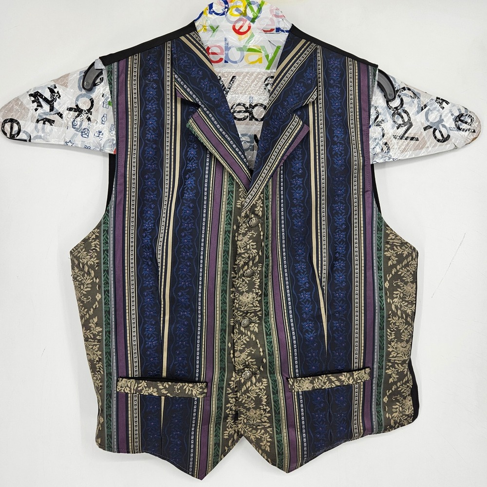 Vintage Wah Maker Vest Mens Medium True West USA Made Western Cowboy Ranch